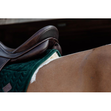 Manta de montar Skin Friendly Velvet jumping Kentucky Verde abeto Manta de montar Skin Friendly Velvet jumping Kentucky Verde abeto