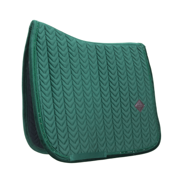 Manta de doma Velvet Pearls Kentucky Verde abeto