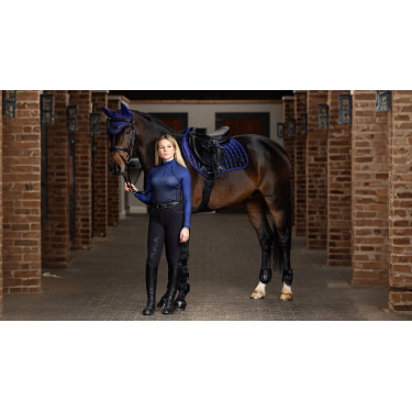 Mantilla LeMieux Spectrum Close Contact Square Azul tinta