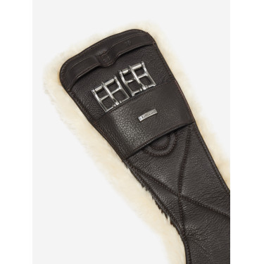 Cinchón de doma perfilado LeMieux Arika Simuwool Castaño Marr&amp;amp;oacute;n