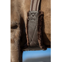 Cinchón largo perfilado LeMieux Arika Simuwool Castaño Marrón