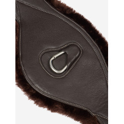 Cinchón largo perfilado LeMieux Arika Simuwool Castaño Marrón Cinchón largo perfilado LeMieux Arika Simuwool Castaño Marrón