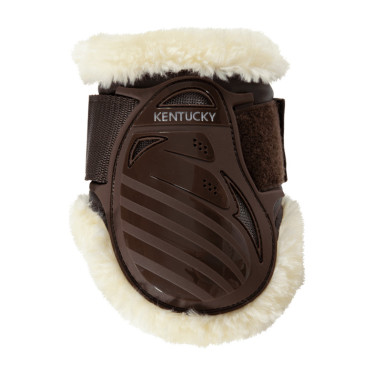 Protector para menudillo caballos jóvenes borrego vegano Kentucky Castaño Marrón Protector para menudillo caballos jóvenes borrego vegano Kentucky Castaño Marrón