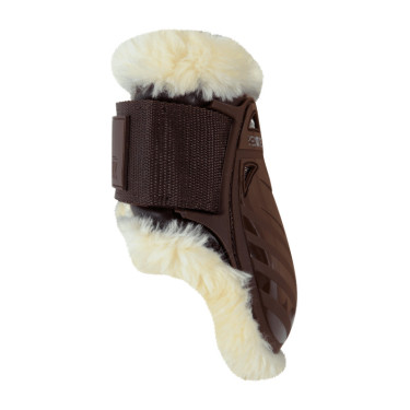 Protector para menudillo caballos jóvenes borrego vegano Kentucky Castaño Marrón Protector para menudillo caballos jóvenes borrego vegano Kentucky Castaño Marrón