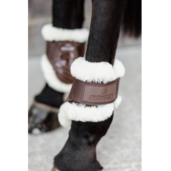 Protector para menudillo caballos jóvenes borrego vegano Kentucky Castaño Marrón Protector para menudillo caballos jóvenes borrego vegano Kentucky Castaño Marrón