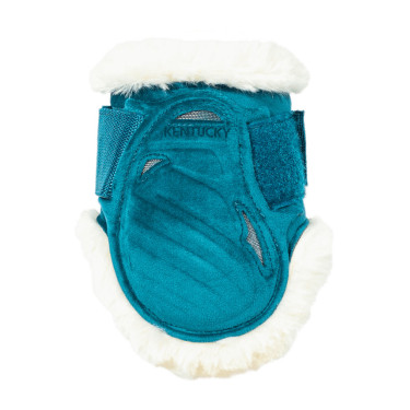 Protectores para menudillo caballos jóvenes Velvet borreguillo vegano Kentucky Esmeralda Verde