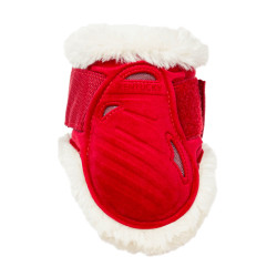 Protectores para menudillo caballos jóvenes Velvet borreguillo vegano Kentucky Roja Rojo