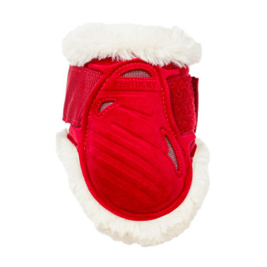 Protectores para menudillo caballos jóvenes Velvet borreguillo vegano Kentucky Roja Rojo