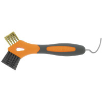 HIPPOTONIC limpiapiés de metal 3 en 1 con cepillo Naranja