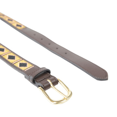 Cinturón Perlas hecho a mano Kentucky Oro