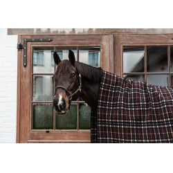 Manta Secante Cuadrada Heavy Kentucky Estampado a cuadros marrón Motifs