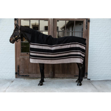Manta Secante Cuadrada Heavy Stripes Kentucky Castaño Marr&amp;amp;amp;oacute;n