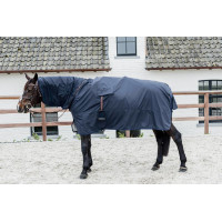 Impermeable para caballo Hurricane con orificios para estribos Kentucky Marino Azul marino