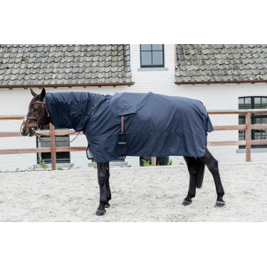 Impermeable para caballo Hurricane con orificios para estribos Kentucky Marino Azul marino
