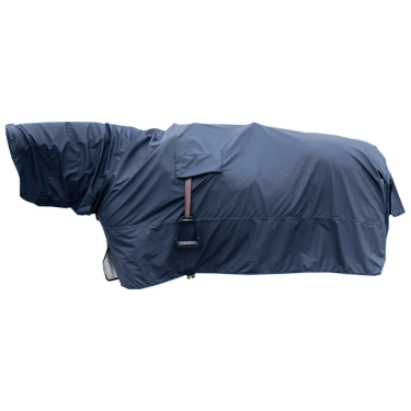 Impermeable para caballo Hurricane con orificios para estribos Kentucky Marino Azul marino