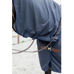 Impermeable para caballo Hurricane con orificios para estribos Kentucky Marino Azul marino