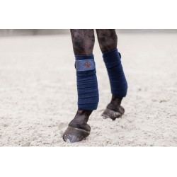 Bandas de polo Polar Fleece Glitter Kentucky Marino Azul marino