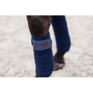 Bandas de polo Polar Fleece Glitter Kentucky Marino Azul marino