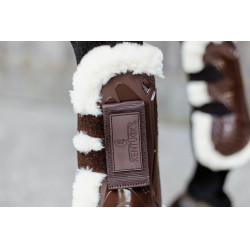 Guarnición de Velcro borreguillo vegano Kentucky Castaño Marrón