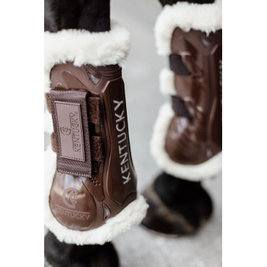 Guarnición de Velcro borreguillo vegano Kentucky Castaño Marrón