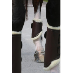 Guarniciones cerradas de cuero posteriores cortas Kentucky Castaño Marrón