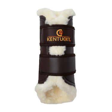 Guarniciones traseras cerradas de cuero Kentucky Castaño Marr&amp;amp;amp;oacute;n