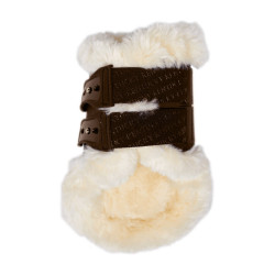 Protector de menudillo elástico con borreguillo vegano Kentucky Castaño Marr&amp;amp;amp;oacute;n
