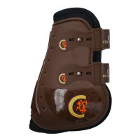 Protectores de menudillo Moonboots Max elásticos Kentucky Castaño Marrón