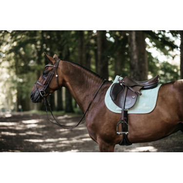 Manta de salto Color Edition Leather Kentucky Menta Verde
