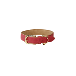 Collar para perro de cuero vegano Kentucky Roja Rojo Collar para perro de cuero vegano Kentucky Roja Rojo