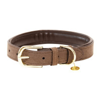 Collar para perro Velvet Leather Kentucky Marrón Marr&amp;amp;amp;oacute;n
