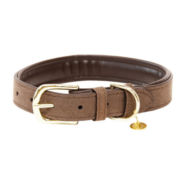 Collar para perro Velvet Leather Kentucky Marrón