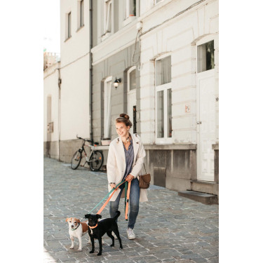 Correa para perro Jacquard Kentucky Naranja neón