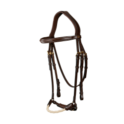 Brida Muserola Alemana Cuerda D Collection by Dy'on Marrón Brida Muserola Alemana Cuerda D Collection by Dy'on Marrón