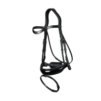 Brida Muserola Combinada Ancha Barnizada New English Collection by Dy'on Marrón