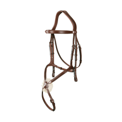 Brida Muserola Cruzada New English Collection by Dy'on Marrón