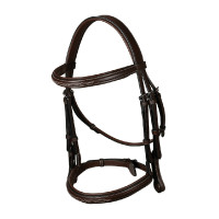 Brida Muserola Francesa Colección US por Dy'on Marrón Marr&amp;oacute;n