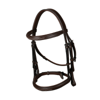 Brida Muserola Francesa Colección US por Dy'on Marrón