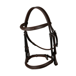 Brida Muserola Francesa Colección US por Dy'on Marrón