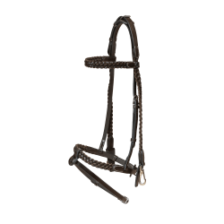 Brida de entrenamiento trenzada Working de Dy'on Castaño Marrón