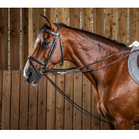 Riendas alemanas Full Leather 1/2 Working By Dy'on Marrón