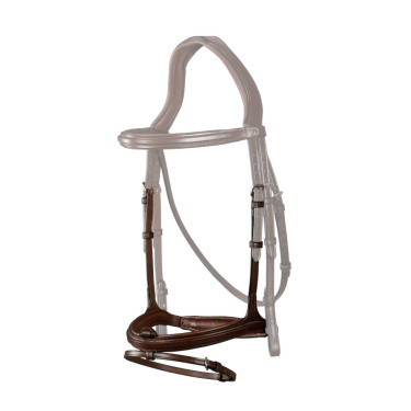 Muserola Combinada New English Collection by Dy'on Marrón Marr&amp;amp;amp;oacute;n