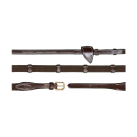 Riendas de tela 5/8 con 9 topes D Collection by Dy'on Marrón