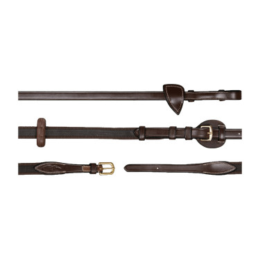 Riendas Ajustables 5/8 D Collection by Dy'on Marrón Marr&amp;oacute;n