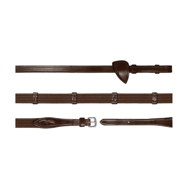 Riendas de Tejido 5/8 con 9 Topes New English Collection by Dy'on Riendas de Tejido 5/8 con 9 Topes New English Collection by Dy'on