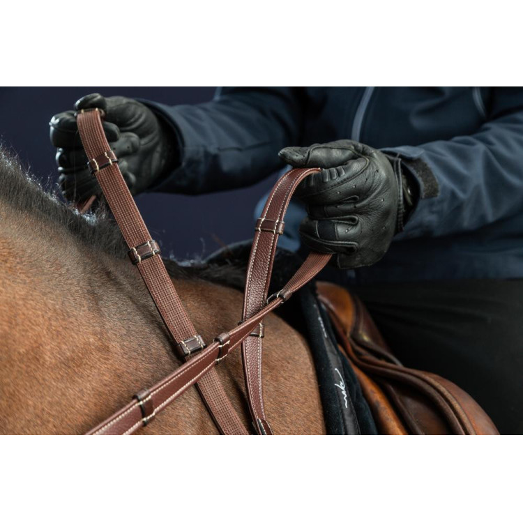 Riendas Hunter 5/8 Con 7 Topes (Sin Stopper) Colección US de Dy'on
