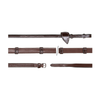 Riendas Hunter 5/8 con 7 limitadores (sin stopper) Colección US by Dy'on Marrón Marr&amp;amp;amp;oacute;n