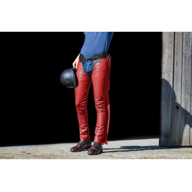 Polainas Largas de Cuero Dy'on Roja Rojo