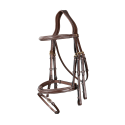 Brida Muserola Combinada D Collection by Dy'on Marrón