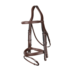 Brida Muserola Combinada New English Collection by Dy'on Marrón